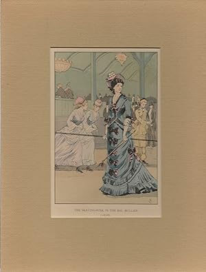 1898 Women's History of French Fashion Watercolor Print #84