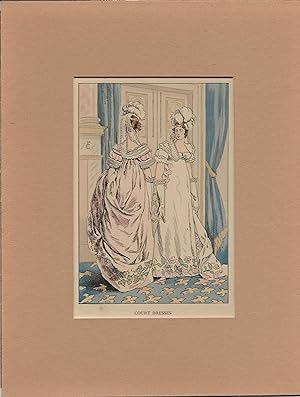 1898 Women's History of French Fashion Watercolor Print #33