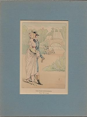1898 Women's History of French Fashion Watercolor Print #41