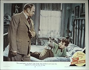 The Mighty McGurk Lobby Card #8 1946 Wallace Beery, Dean Stockwell & Dog!