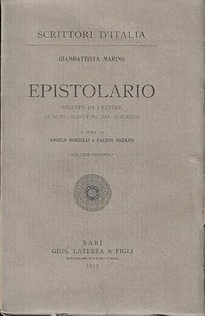 Epistolario, seguito da lettere di altri scrittori del Seicento. Vol. II