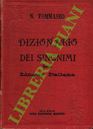 Dizionario dei sinonimi della lingua italiana. Novissima edizione accuratamente corretta.