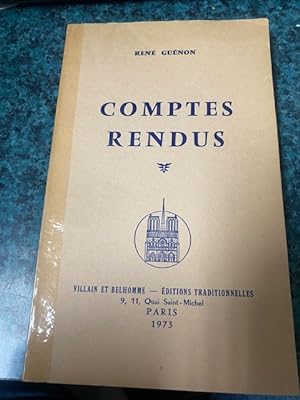 COMPTES RENDUS