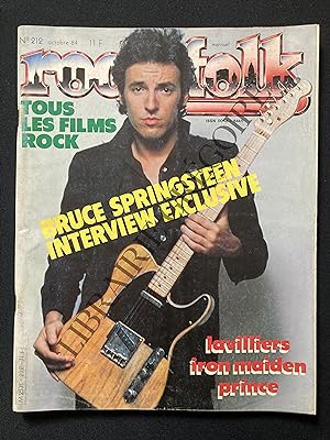 ROCK & FOLK-N°212-OCTOBRE 1984-BRUCE SPRINGSTEEN