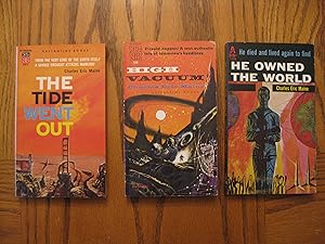 Charles Eric Maine Three (3) Paperback Book Lot, including: The Tide Went Out; High Vacuum, and; ...