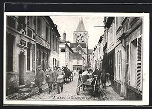 Carte postale Brueyeres, Une Rue