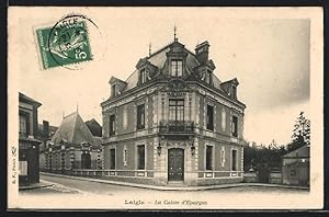 Carte postale Laigle, La Caisse d`Epargne