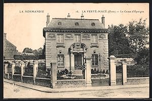 Carte postale La Ferté-Macé, La Caisse d`Epargne