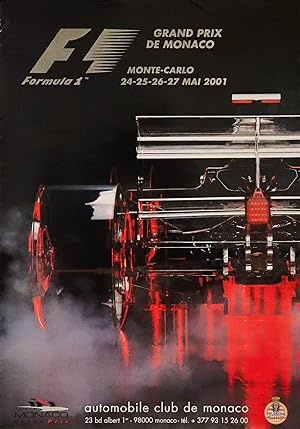 2001 Monaco Formula One poster - Grand Prix de Monaco