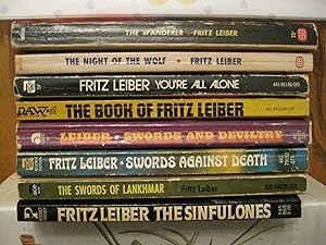 Fritz Leiber Economical Reading Lot - Eight Paperback Book Lot (See Picture for Titles)