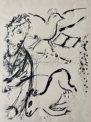 [Lithograph, Fine Art] Seven Marc Chagall Lithographs from the Bible Series