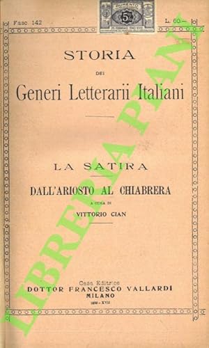 La satira (Storia dei generi letterari italiani).