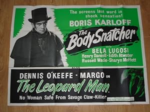 UK Quad Movie Poster: The Body Snatcher / The Leopard Man
