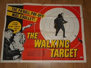 Original Vintage Quad Movie Poster The Walking Target Starring Joan Evans, Ronald Foster, Merry A...