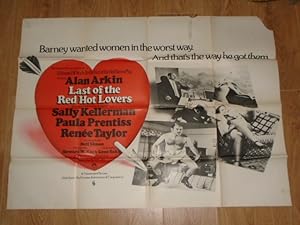 Original Vintage Quad Movie Poster Last of Red Hot Lovers Starring Alan Larkin