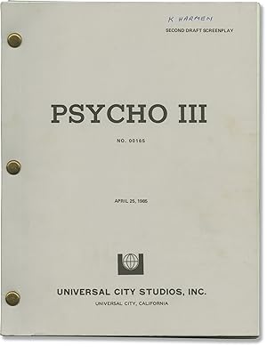 Psycho III (Original screenplay for the 1986 film)