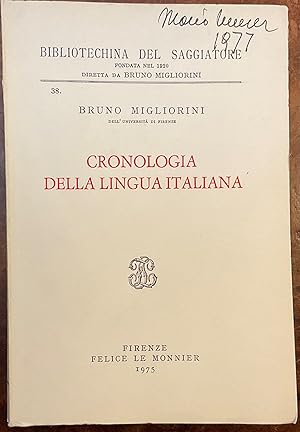 Cronologia della lingua italiana