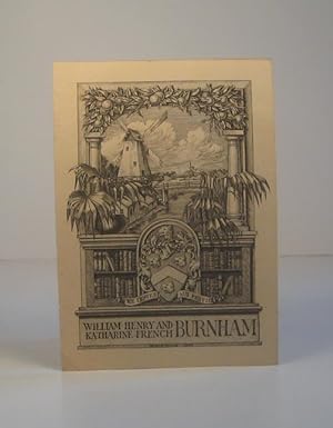 Bookplate for William Henry and Katharine French Burnam
