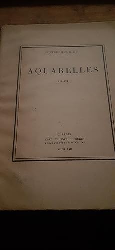 aquarelles 1914-1921