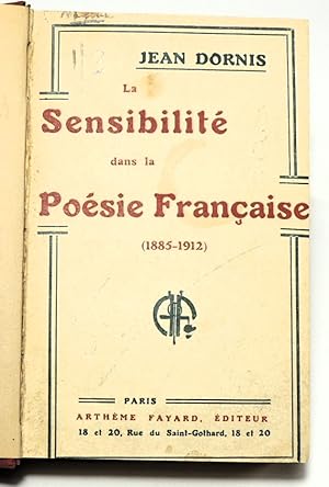 La sensibilité dans la poésie française (1885-1912)
