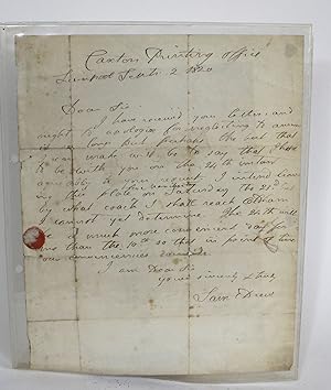 An Autograph Letter Signed, to the Rev. Wm. M'Kitrick, Methodist Chapel Oldham