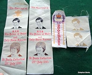 Prince Charles & Diana Marriage "Silk" Bookmark 1981. (2) "PROOF" designs. Not produced.