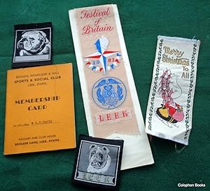 Festival Of Britain 1951 woven "silk" bookmark for LEEK