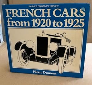 French Cars from 1920 to 1925