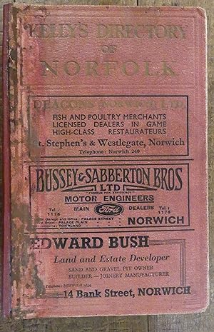 Kelly's Directory of Norfolk (with Coloured Map) 1937