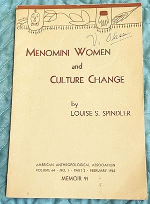 Menomini Women and Culture Change