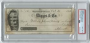 Abraham Lincoln Signed Check to "William Johnson (Colored)"Who Accompanied the President to Anti...