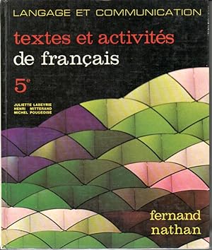 Textes et activités de français. 2