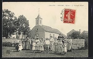 Carte postale Chaume, Eglise