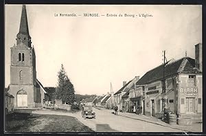 Carte postale Vaunoise, La Normandie, Entrée du Bourg, L`Eglise