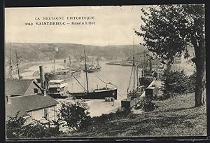 Carte postale Saint-Brieuc, Bassin a flot