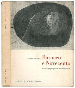 Barocco e Novecento con alcune prospettive fenomenologiche.