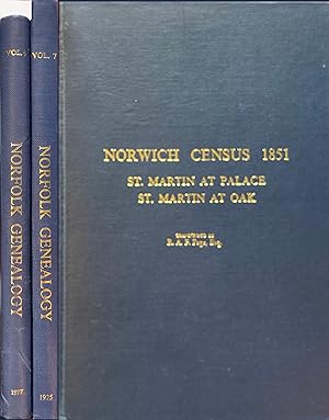 Norwich Census 1851. Vols 7 and 9 of Norwich Genealogy