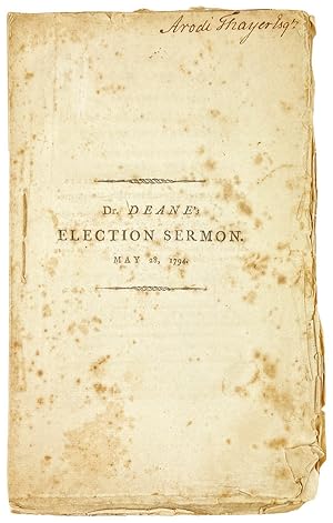 A Sermon, Preached Before His Honour Samuel Adams, Esq. Lieutenant Governor; the Honourable the C...