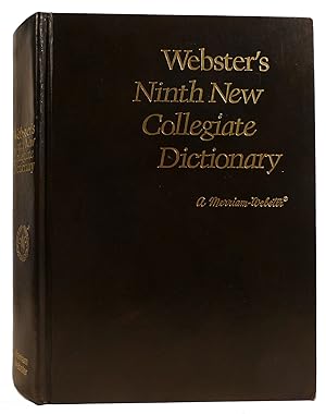 WEBSTER'S NINTH NEW COLLEGIATE DICTIONARY