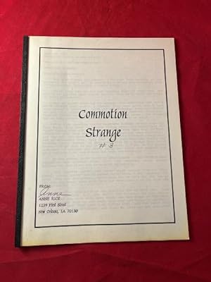 Commotion Strange #3 (Anne Rice's Official Newsletter)