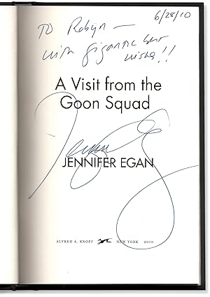 A Visit From the Goon Squad. Pulitzer Winner Signed at Publication.