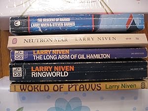 Larry Niven Economical Reading Lot - 5 Paperback Book Lot (See Picture for Titles)