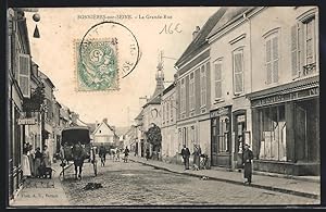 Carte postale Bonnières-sur-Seine, La Grande-Rue