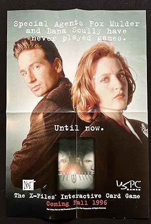 1996 Promotional Poster for The X-Files Interactive Card Game
