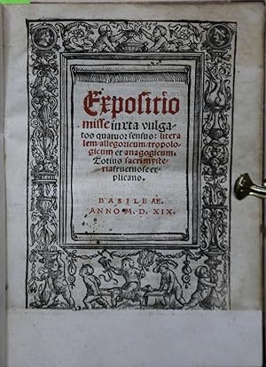 Expositio misse iuxta vulgatos quatuor sensus: literalem, allegoricum, tropologicum et anagogicum...
