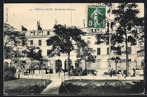 Carte postale Ivry-sur-Seine, Entrèe des Hospices
