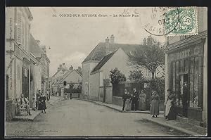 Carte postale Conde-sur-Huisne, Grande Rue