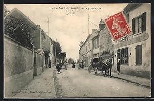 Carte postale Asnières-sur-Oise, La grande rue