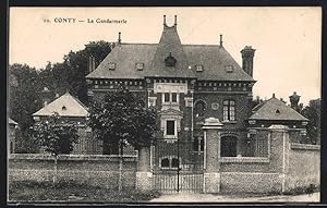 Carte postale Conty, La Gendarmerie