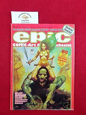 Epic Nr.16. Comic-Art für Erwachsene.Das alternative Comic-Magazin für Fantasy + Science Fiction ...